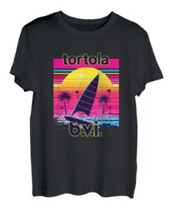 Tortola Retro 80er Jahre Style Souvenir Strand T-Shirt