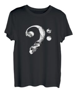 Totenkopf Skull Bass Bassist Musical Bassschlüssel Basser T-Shirt
