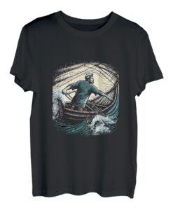 Traditionelles Fischernetz für Boote, Angler, Wurfnetz T-Shirt