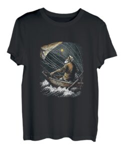 Traditionelles Fischernetz für Boote, Angler, Wurfnetz T-Shirt