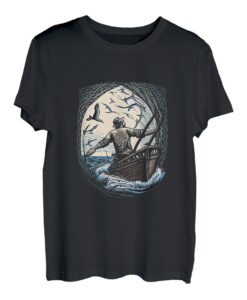 Traditionelles Fischernetz für Boote, Angler, Wurfnetz T-Shirt