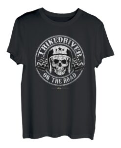 Trikedriver on the road, cooles skull vintage Design T-Shirt