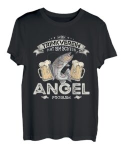 Trinkverein Angler Anglerwitze Kasten Bier Angeln Bierfreund T-Shirt