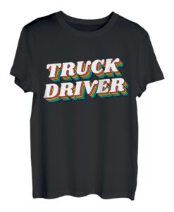 Truck Driver Retro Vintage Label für den besten Trucker T-Shirt
