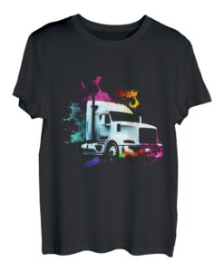 Truck Trucker LKW LKW-Fahrer Autobahn Lastwagen Fahrer T-Shirt