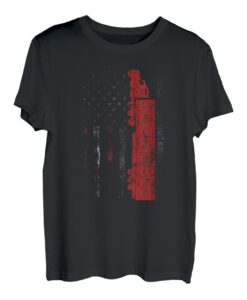 Truck USA Flagge Lastkraftwagen Transporter Fernfahrer T-Shirt