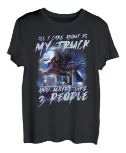 Trucker Herren Damen Big Rig Trucking Truckin' Road Lorry T-Shirt