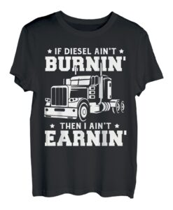 Trucker Herren Damen Big Rig Trucking Truckin' Road Lorry T-Shirt