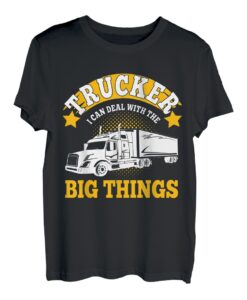 Trucker Kann Mit Großen Dingen Umgehen Lkw-fahrer Männer T-Shirt