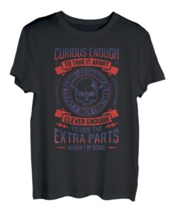 Trucker Truck Mechaniker neugierig genug, um es auseinander zu nehmen Lustig T-Shirt