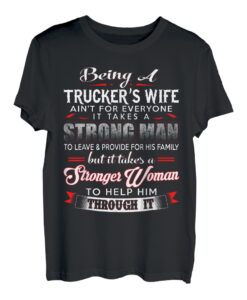 Trucker Wife T-Shirt für LKW-Fahrer-Frau T-Shirt