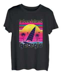 Tybee Island Retro 80er Jahre Stil Souvenir Strand T-Shirt
