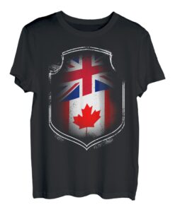 UK & Kanada Trikot Vintage Britische und kanadische Flaggen T-Shirt
