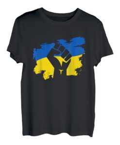 Ukraine Flagge Ukrainischer Patriot Faust Ukraine Tryzub T-Shirt