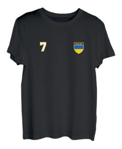 Ukraine Nummer 7 Fußball Flagge # sieben Ukrainisch T-Shirt