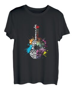 Ukulele Farbenfroh Musikinstrument Gitarrist Akustik Uke T-Shirt