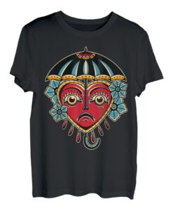 Umbrella American Traditional Tattoo Ink Old School Flash T-Shirt