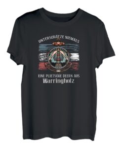Unterschätze niemals eine Plietsche Deern aus Warringholz Pullover Hoodie