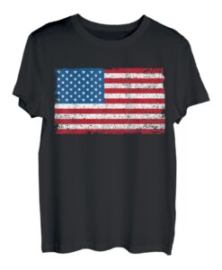 USA American Flag Distressed T-Shirt