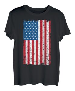 USA American Flag Distressed T-Shirt