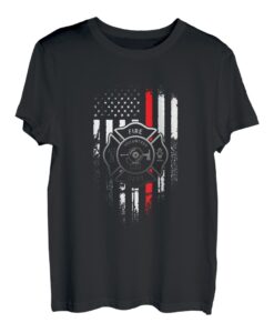 USA Amerikanische Flagge Feuerwehrmann Notrettungsheld T-Shirt