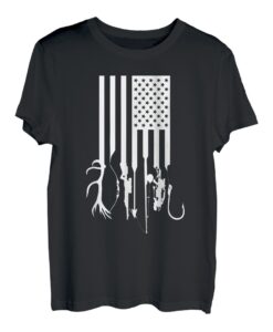 USA-Flagge, Jagd, Angeln, Vatertag, Vatertag, Vatertag, Geschenk T-Shirt