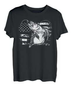 USA Vintage Flagge Angler Angler Liebhaber T-Shirt