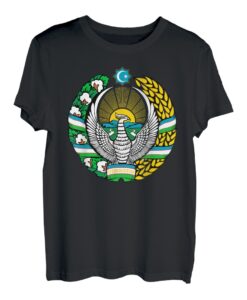Usbekistan Wappen Tee Flagge Usbekistan T-Shirt