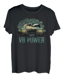 V8 Power American Muscle Car Hubraum V8 T-Shirt