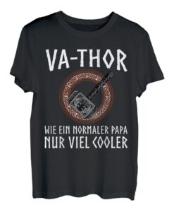 Va-Thor Design Vater Papa Helden Wikinger T-Shirt