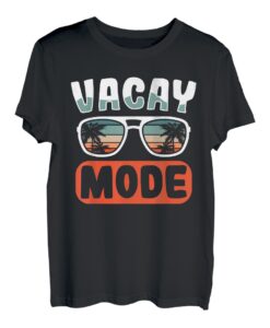 Vacation Mode Summer Cruise Getaway Beach Fan Sunglasses T-Shirt