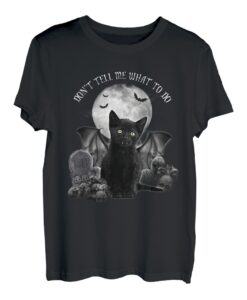 Vampir Baby Katze Cat Halloween Gruseliges Katzen Mama T-Shirt