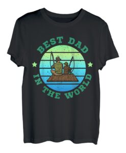 Vater Angler Kinder Vatertag Sohn Töchter Papa Angeln T-Shirt