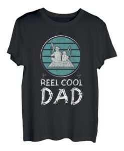 Vater Angler Kinder Vatertag Sohn Töchter Papa Angeln T-Shirt