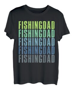 Vater Angler Kinder Vatertag Sohn Töchter Papa Angeln T-Shirt