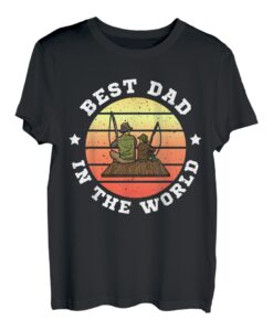Vater Angler Kinder Vatertag Sohn Töchter Papa Angeln T-Shirt