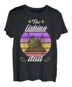 Vater Angler Kinder Vatertag Sohn Töchter Papa Angeln T-Shirt