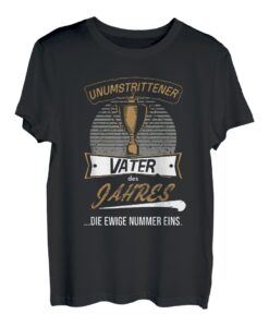 Vater des Jahres Award Trophäe Pokal zum Fathersday für Dad T-Shirt