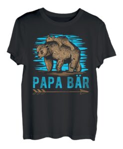 Vater Geschenk Papa Bär und Baby Bär Vatertagsgeschenk T-Shirt