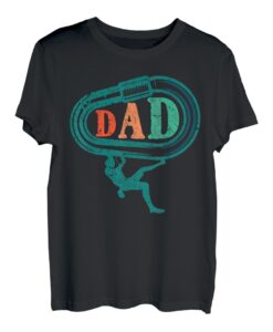 Vater Kletterer Karabiner Vater Klettern T-Shirt