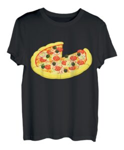 Vater Sohn Partnerlook Pizza Mit Fehlenden Stück T-Shirt
