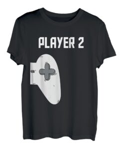 Vater Sohn TShirt Partnerlook Vatertag Player 1 Player 2 T-Shirt