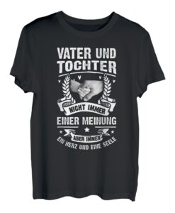 Vater Tochter T-Shirt Papa Vatertag Männer Papi Kinder T-Shirt