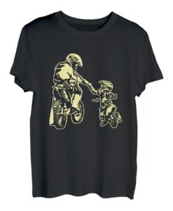 Vater und Sohn Dirt Bike Racer Dirt Road Racing Motorrad T-Shirt