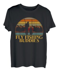 Vater und Sohn Fliegenfischer Freunde fürs Leben | Angeln T-Shirt