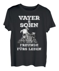 Vater und Sohn Freunde fürs Leben Papa Motocross Dirt Bike T-Shirt