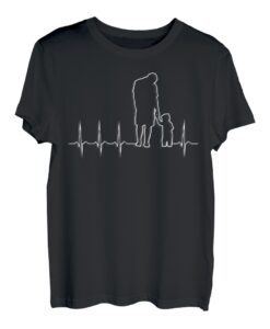 Vater Und Sohn Herzschlag EKG Frequenz Partnerlook Vatertag T-Shirt