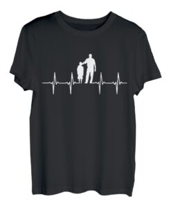Vater und Sohn Herzschlag EKG Papa T-Shirt