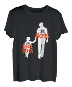 Vater und Sohn Papa und Sohn Boss Lustiges Partnerlook T-Shirt