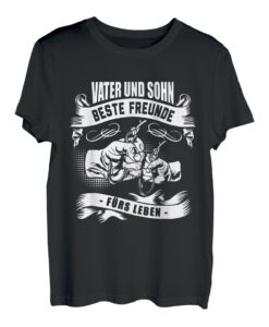 Vater Und Sohn T-Shirt Angeln Fischen Dad Vatertag Geschenk